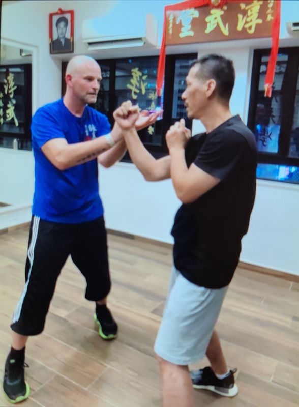 Sifu Wong Kin Wai instructing Ving Tsun