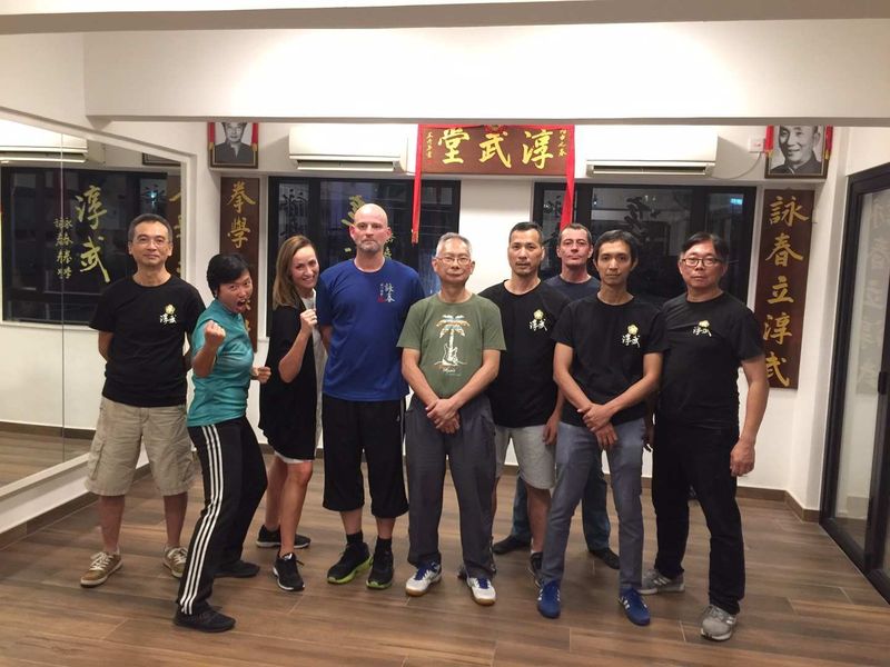 Sifu Wong Kin Wai instructing Ving Tsun