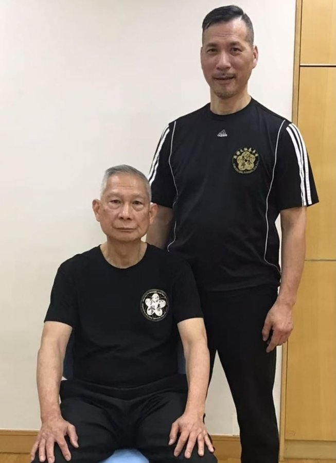 Sifu Wong Kin Wai with Sifu Chan Kim Man